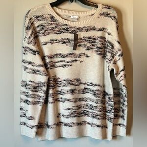 NWT J Jill Oatmeal Thermal Crew Neck Sweater
